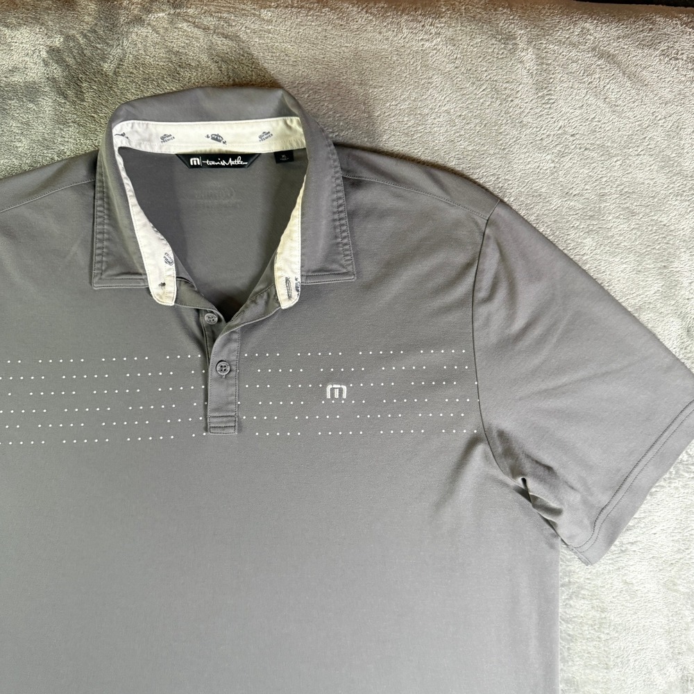 Travis Mathew x Corona Premier Golf Polo Shirt Gray Short Sleeve Mens XL